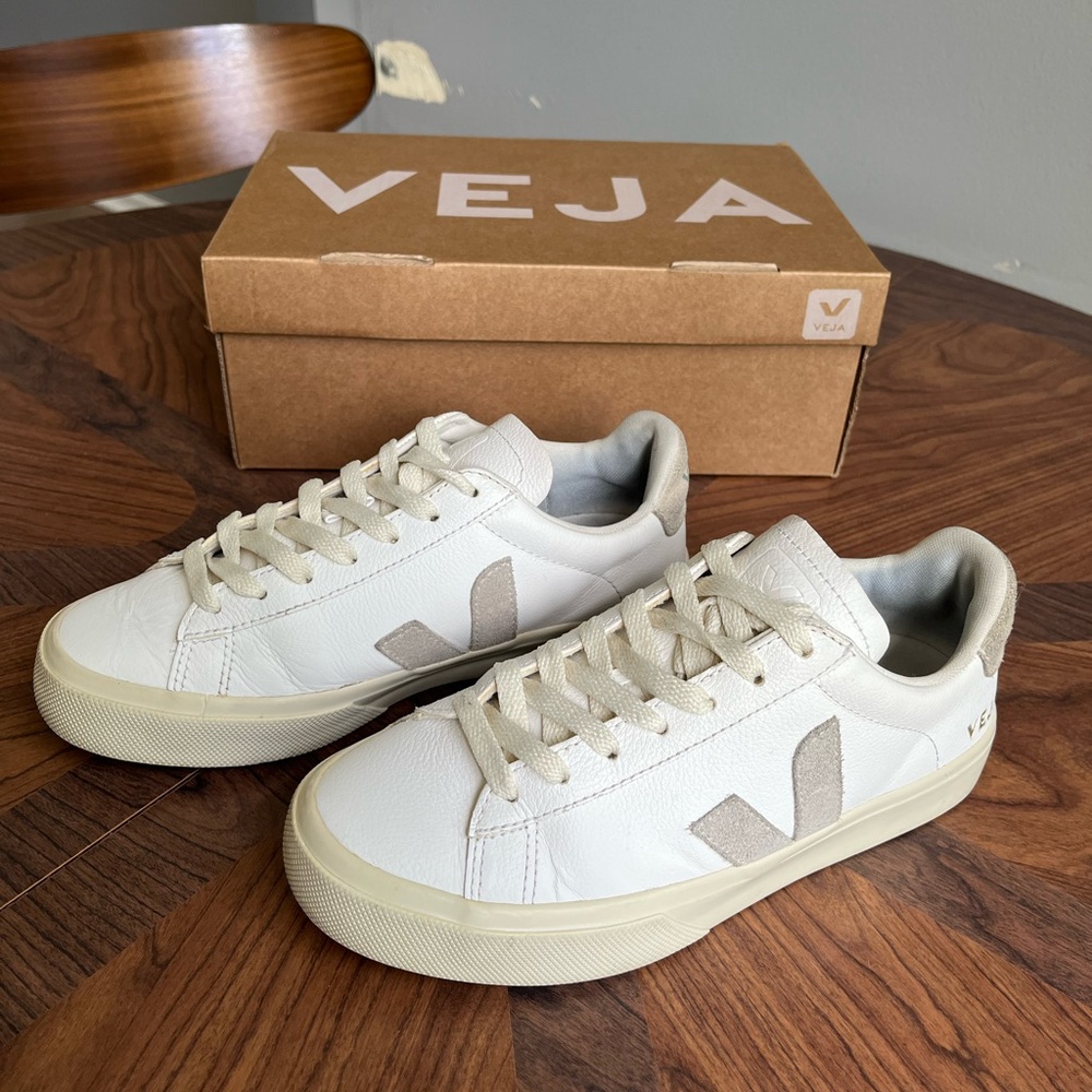 Veja Campo Leather Sneakers Size US 6 - Picture 4 of 7